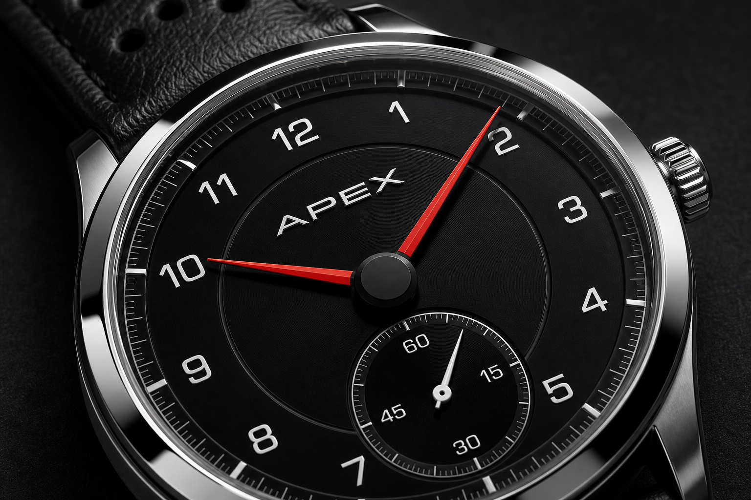 Apex Grand Touring Sport polished dial close-up