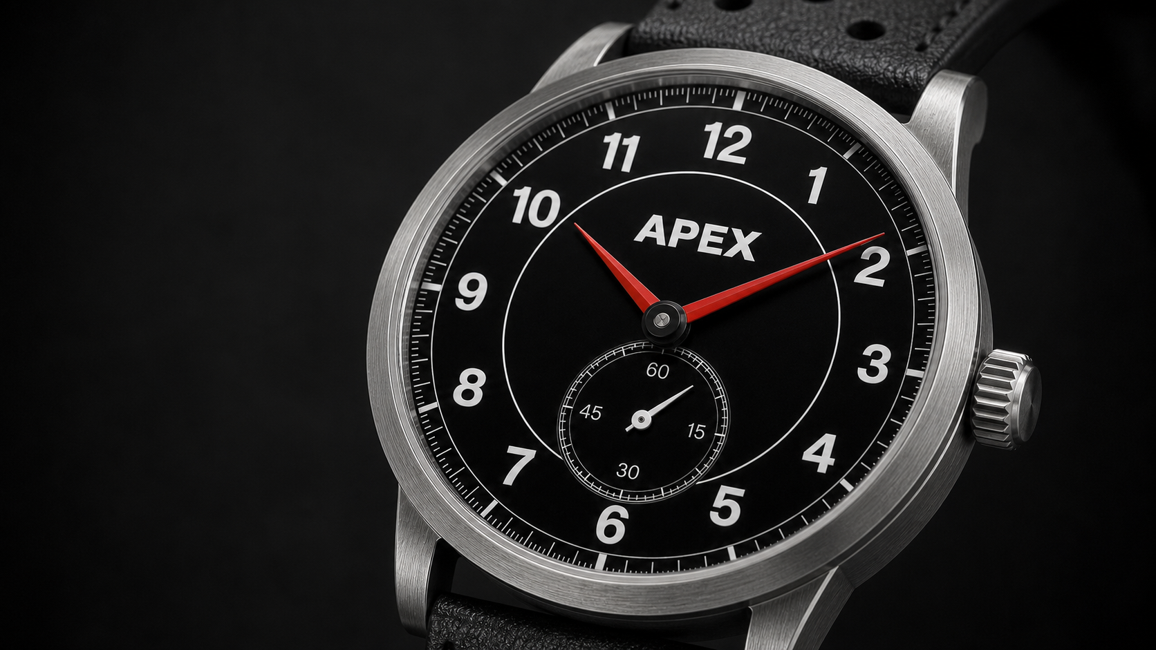 Apex Grand Touring Sport brushed dial close-up