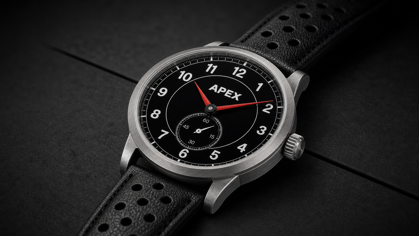 Brushed profile of the Apex Grand Touring Sport watch