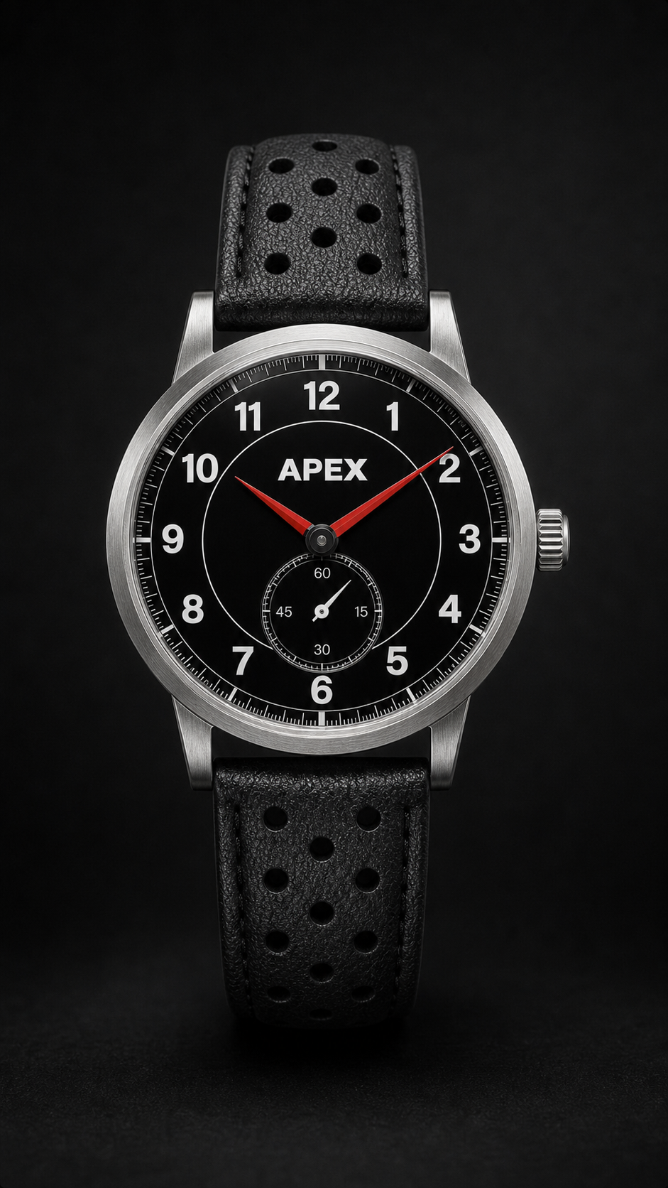 Apex Grand Touring Sport watch with a brushed steel case